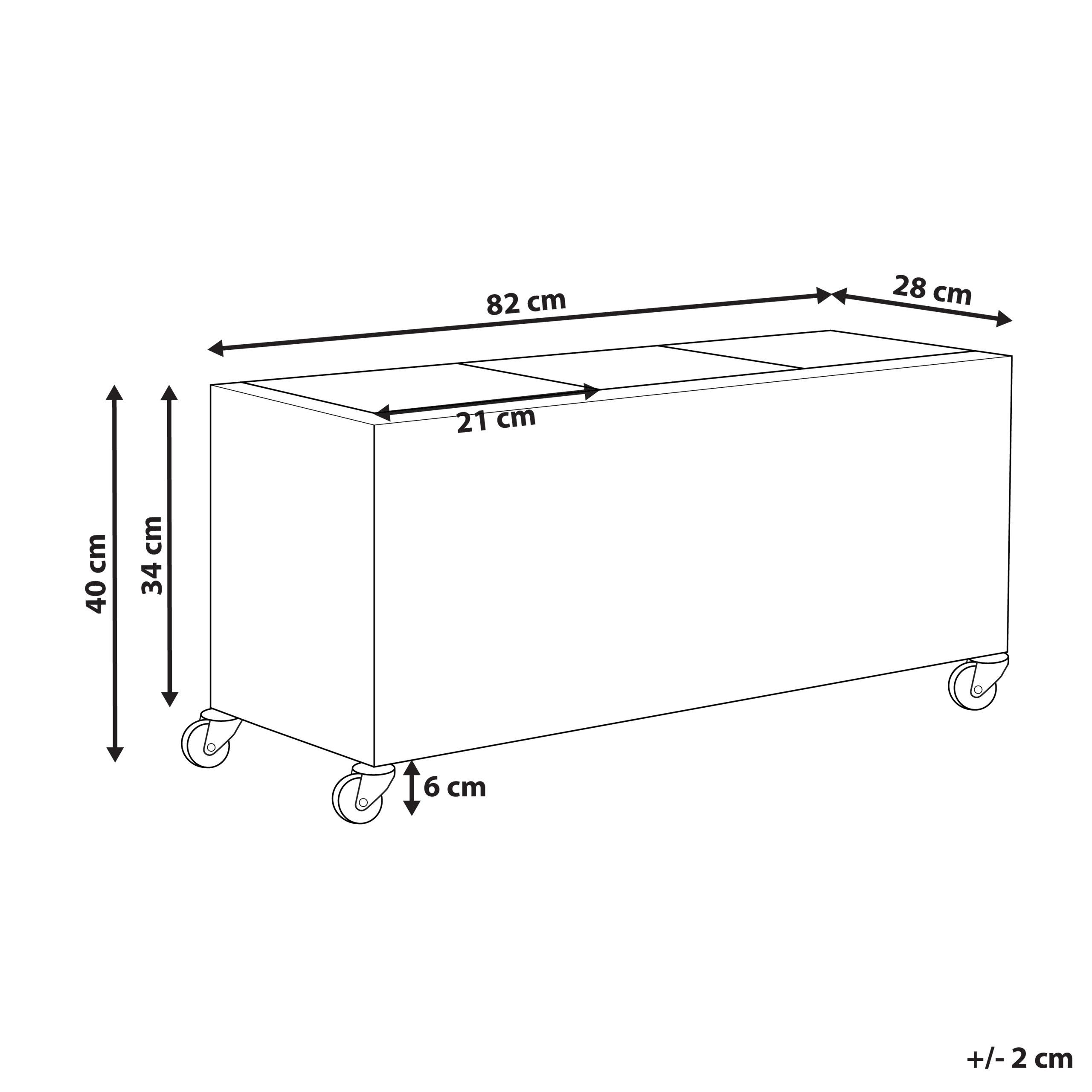 Blomkruka BELLIS 82 cm Konstrotting Ljusbrun
