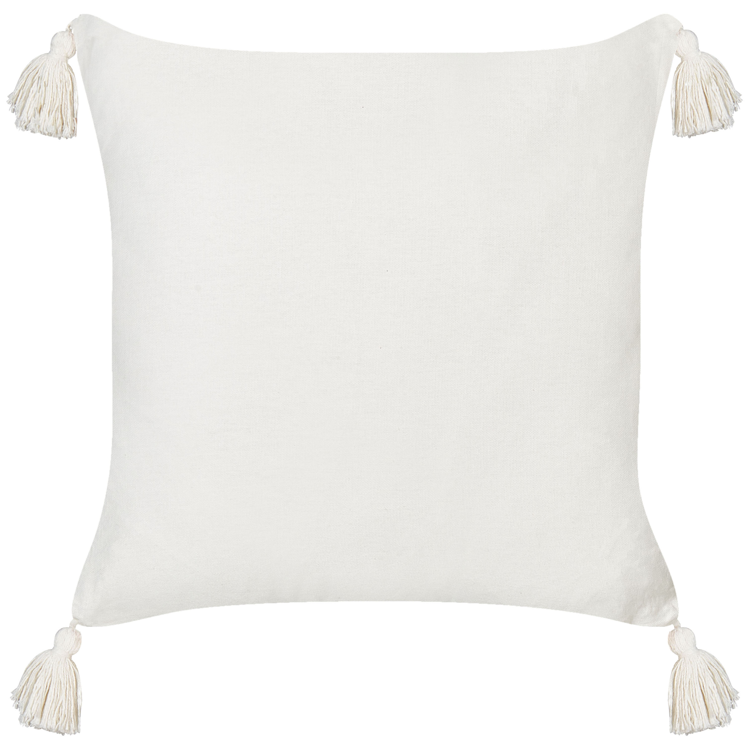 Set med 2 prydnadskuddar BANKSIA 45 x 45 cm Bomull Röd Randigt