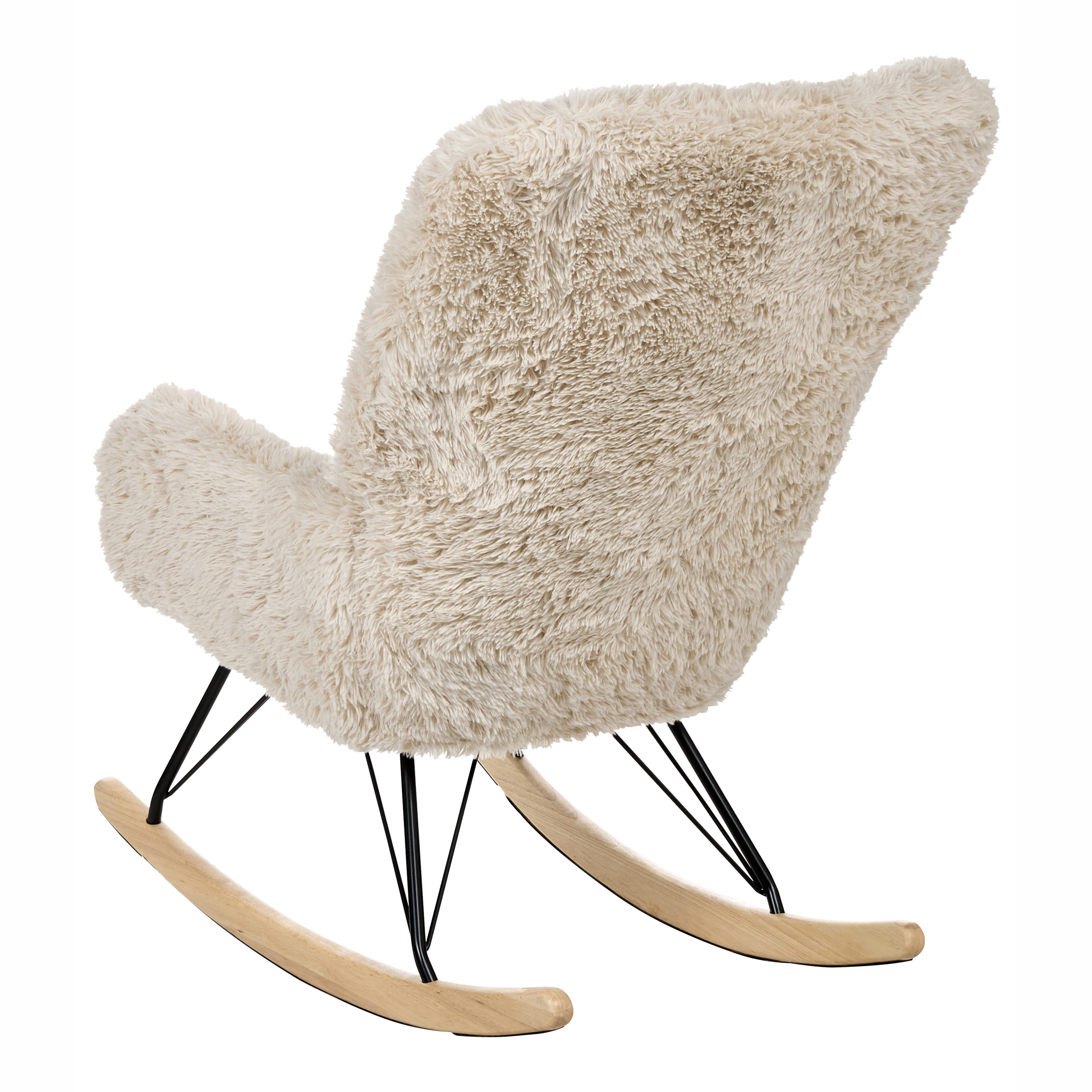 Gungstol AKRA Fuskpäls Ljusbeige
