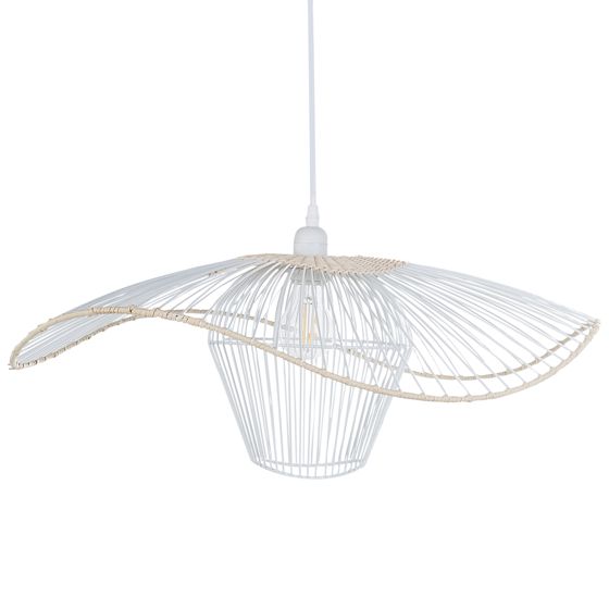 Pendellampa LUNGA Metall Vit