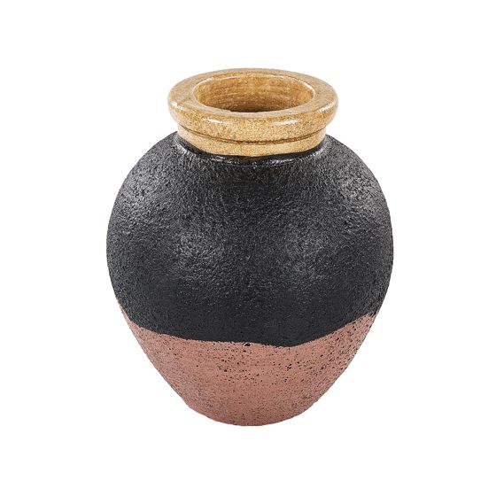 Dekorationsvas DAULIS 31 cm Keramik Svart
