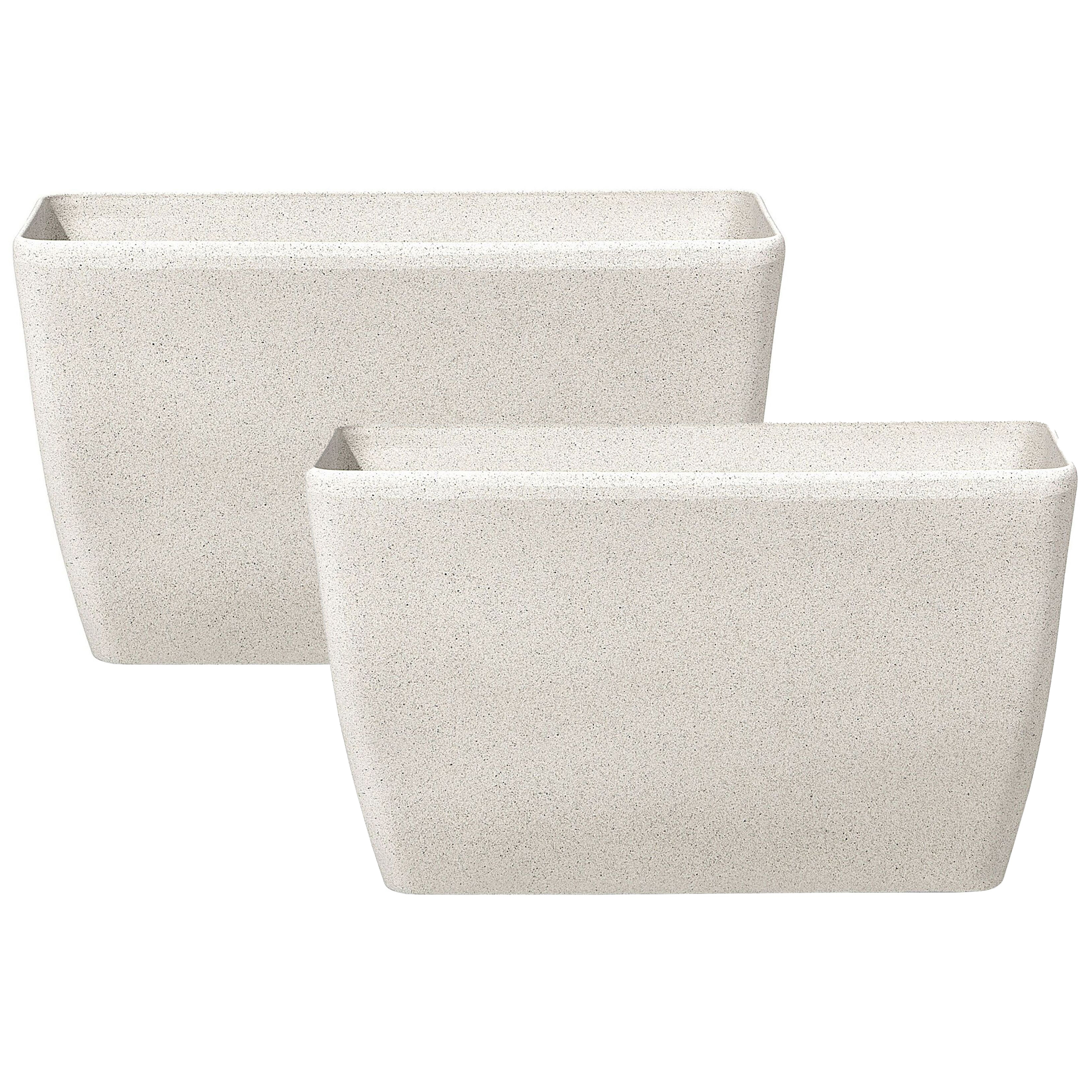 Set med 2 växtkrukor BARIS 74 cm Beige