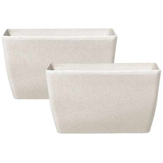 Set med 2 växtkrukor BARIS 74 cm Beige