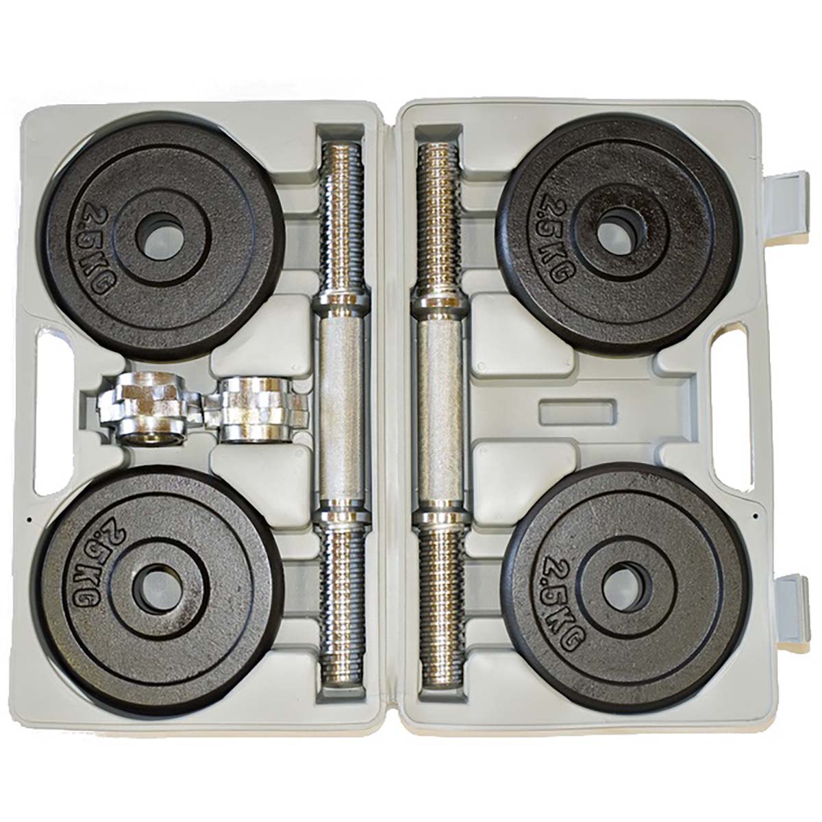 Fit'n Shape Justerbara hantlar 20kg, viktskivor järn