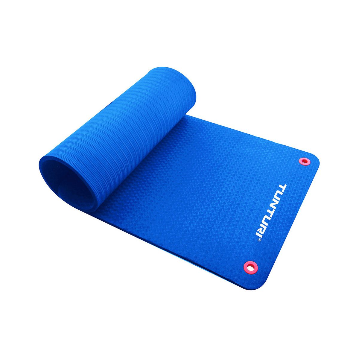 Tunturi Fitnessmat Pro träningsmatta, blå