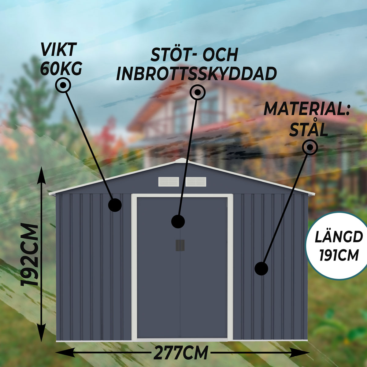 Fornorth förråd, 5.29m2, Renoverad