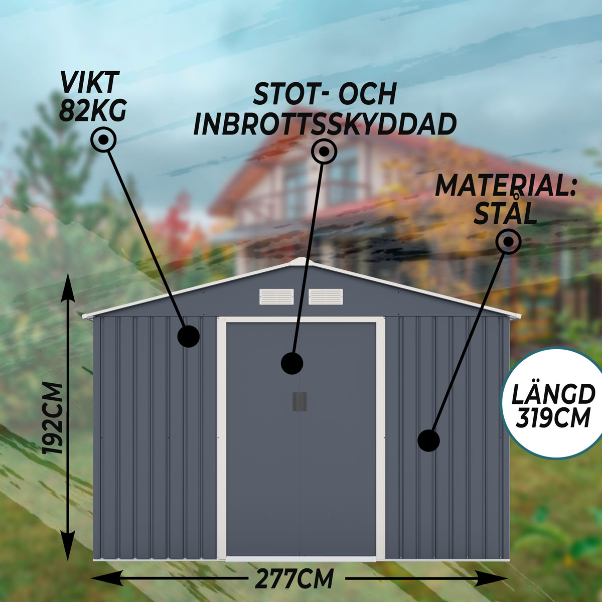 Fornorth förråd, 8.84m2