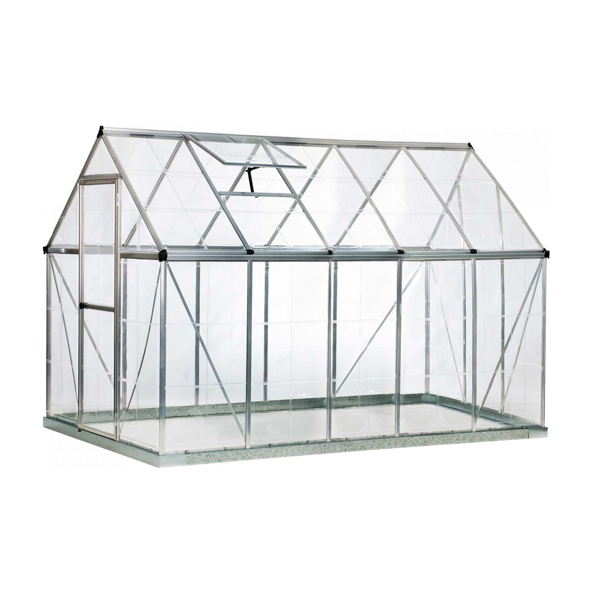 Palram-Canopia Växthus Harmony, 5,7m², 6x10, silver
