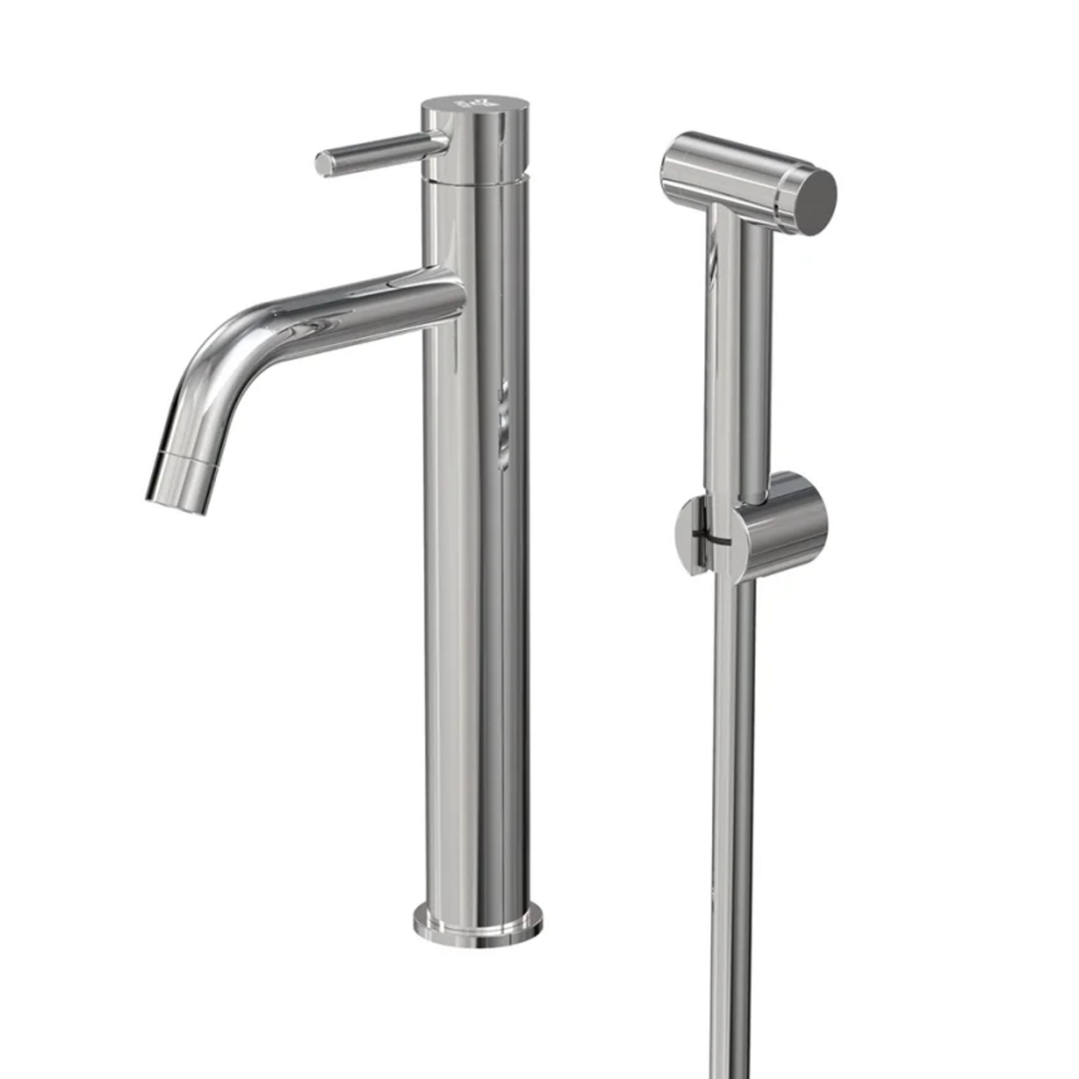 Tvättställsblandare INOX by Tammiholma Q1, hög, bidé