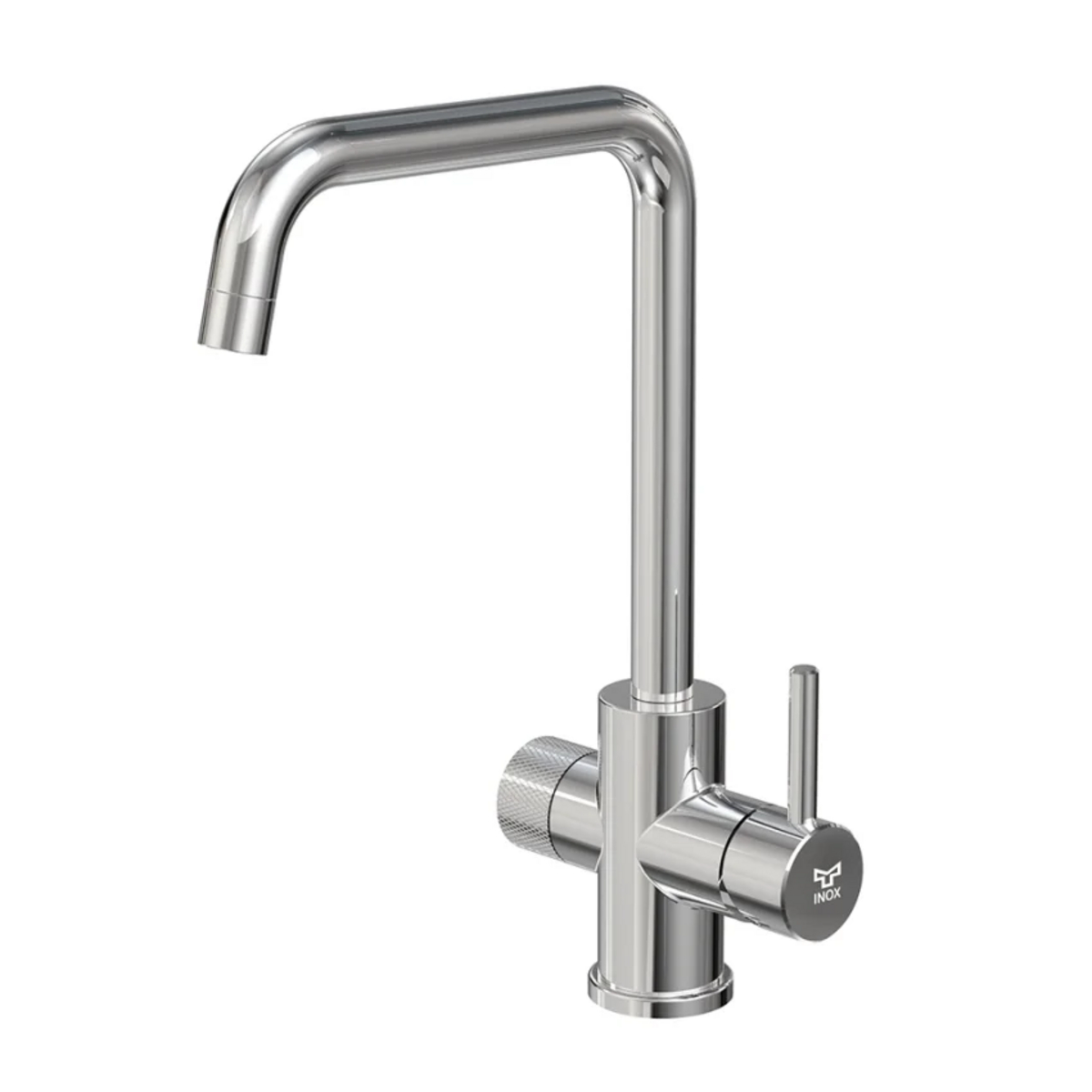 Köksblandare INOX by Tammiholma Q1, U-pip, diskmaskinsanslutning