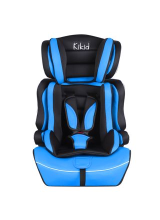 Kikid Bilbarnstol Basic 76-150cm R129, svart blå