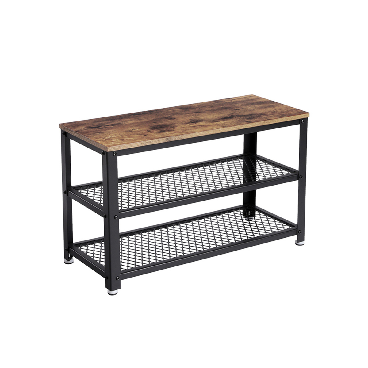 VASAGLE skobänk, 2 hyllplan, 73 × 30 × 45 cm, LBS073
