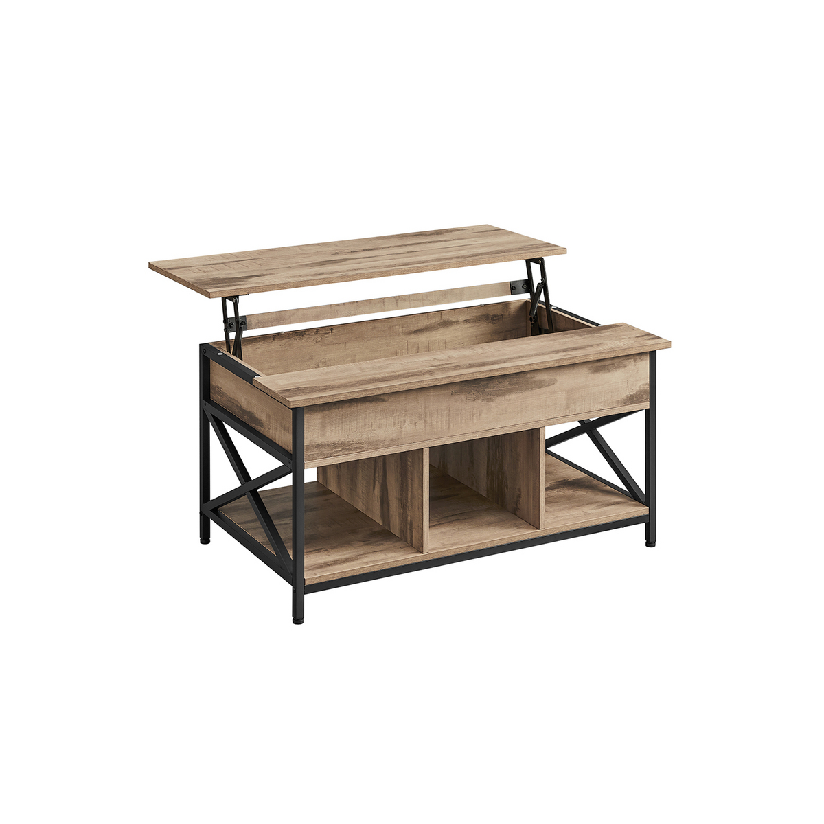 VASAGLE soffbord, 60 × 100 × (48-62) cm, LCT205