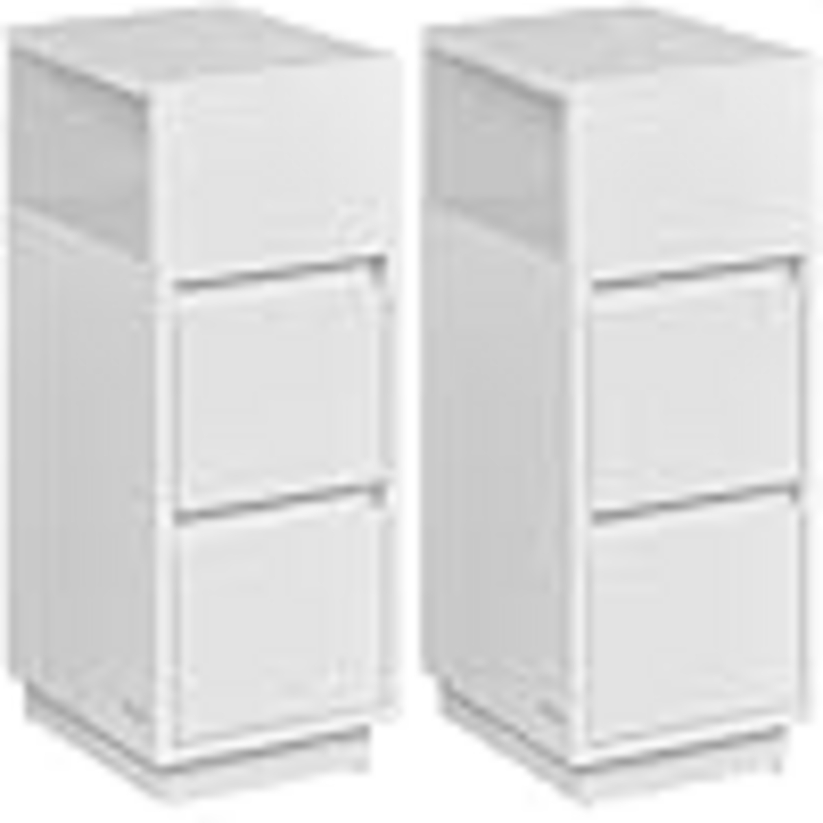 VASAGLE sängbord, 2 lådor, 2-pack, LET856