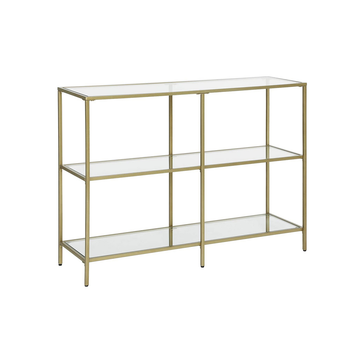 VASAGLE konsolbord, 3 hyllplan, 100 × 30 × 73 cm, LGT027