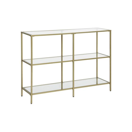 Vasagle konsolbord, 3 hyllplan, 100 × 30 × 73 cm, LGT027