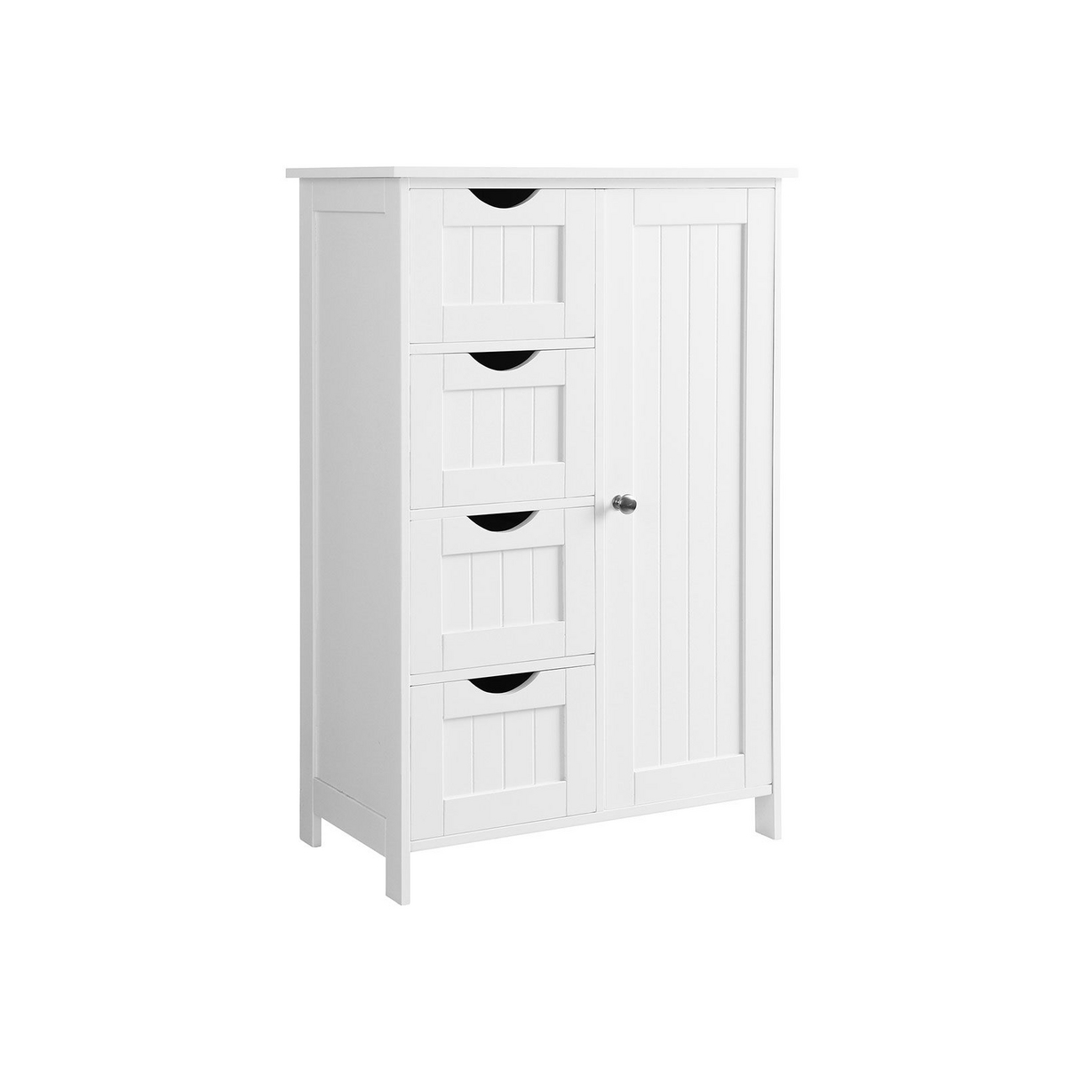 VASAGLE badrumsskåp, 4 lådor, justerbar, LHC041
