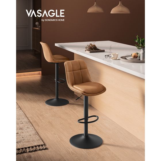 Vasagle barstolar, 2-pack, justerbar, LJB095
