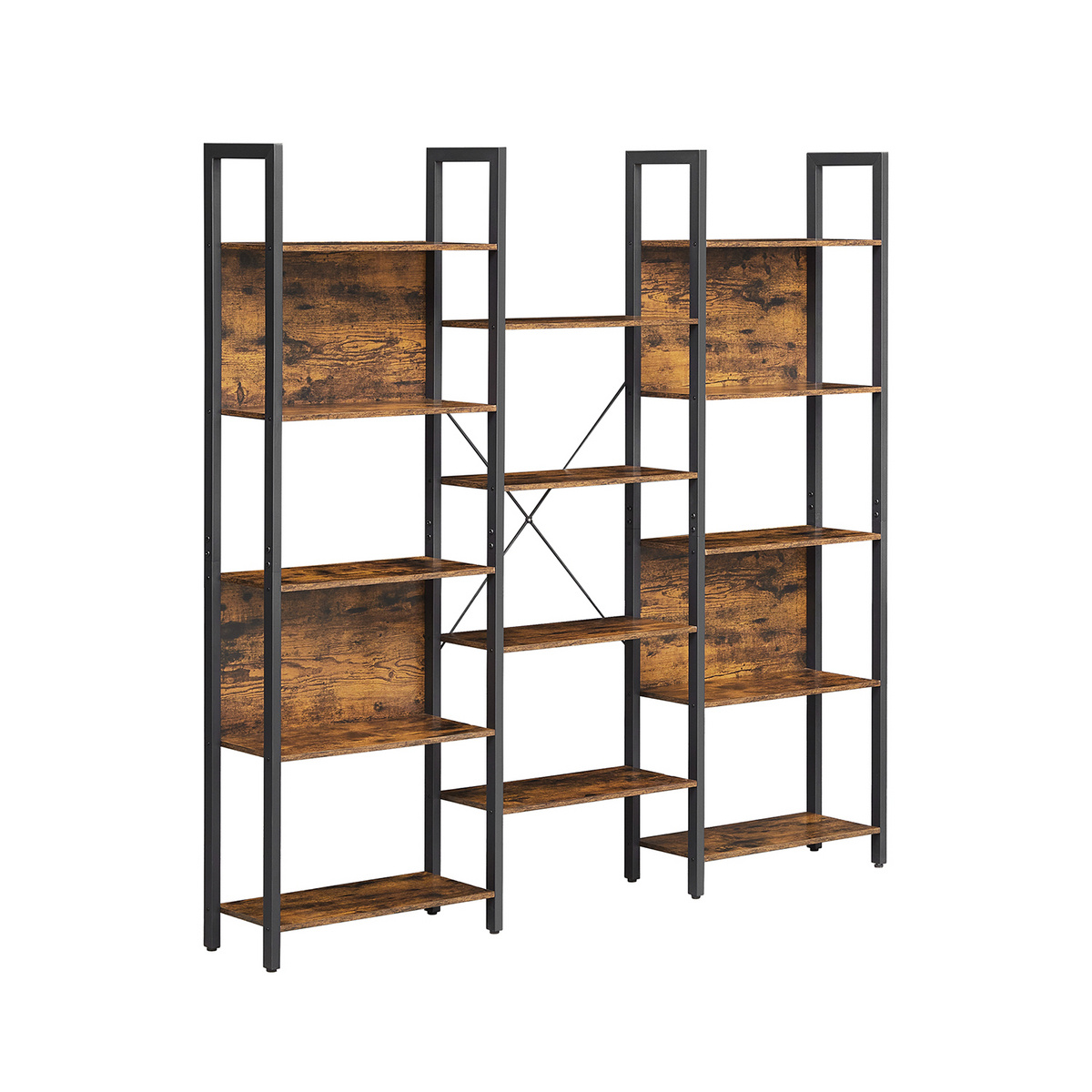 VASAGLE bokhylla, 14 hyllplan, 158 × 24 × 166 cm, LLS107