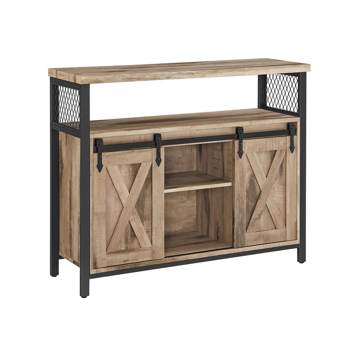 VASAGLE sideboard, 108.5 × 43.5 × 20 cm, LSC092