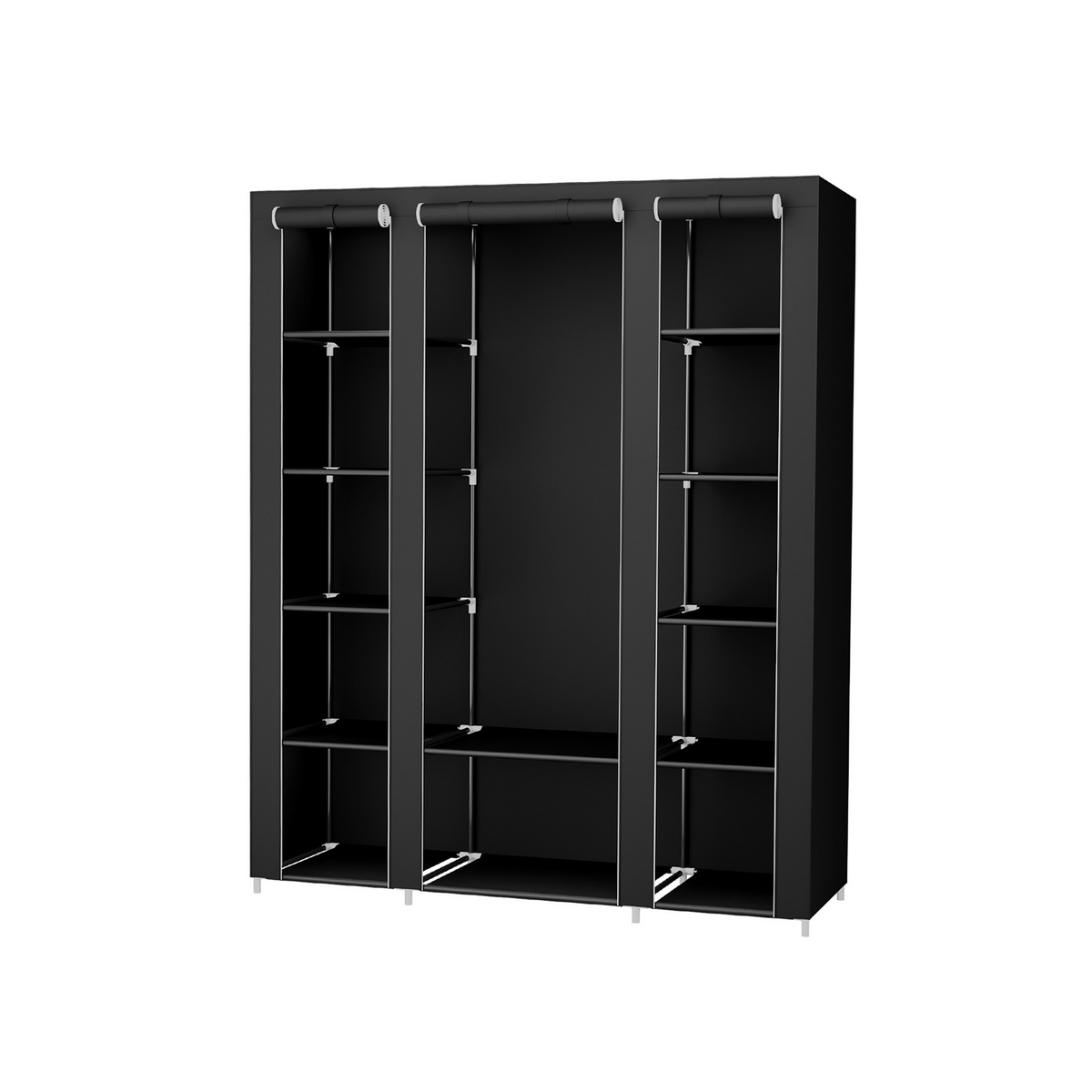 SONGMICS portabel garderob, hopfällbar, 150 × 45 × 175 cm, LSF003YC