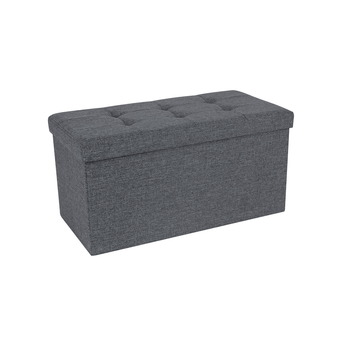 SONGMICS förvaringspuff, hopfällbar, 76 × 38 × 38 cm, LSF047