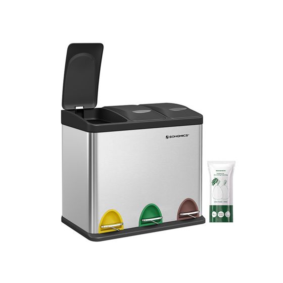 Songmics sorteringskärl, 24 L, LTB024