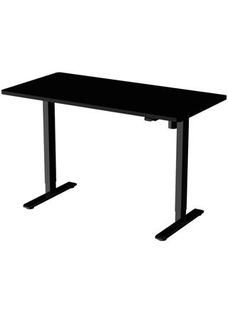 Lykke höj och sänkbart skrivbord M100, svart, 120 x 60 cm