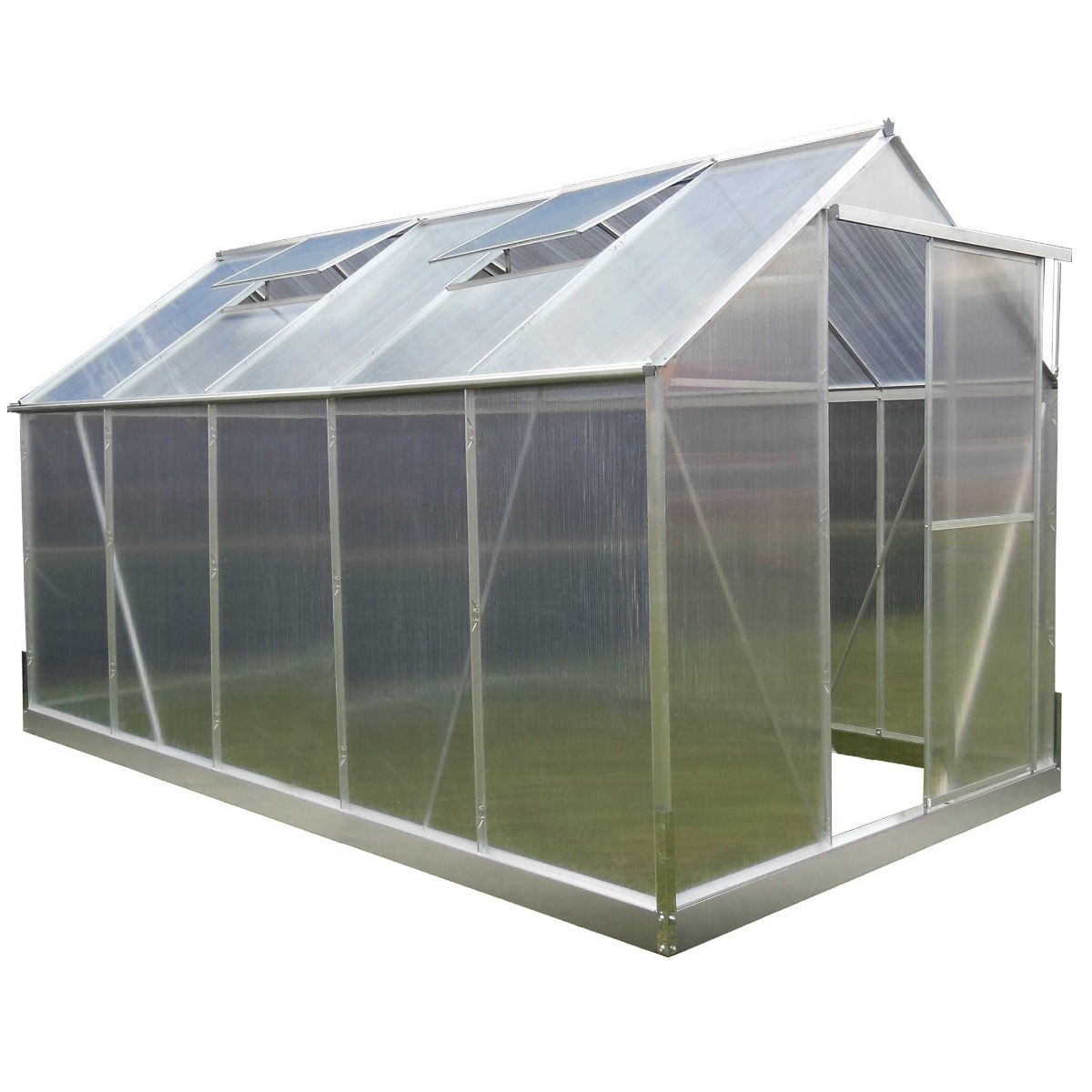 Lykke Växthus silver 6,0 m2