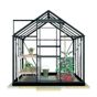 Lykke Växthus Glass 5m2 svart | Växthus