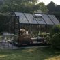 Lykke Växthus Glass 6,2m2 svart | Växthus