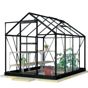 Lykke Växthus Hybrid 5 m2 svart | Växthus