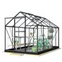 Lykke Växthus Hybrid 6,2 m2 svart | Växthus