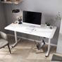 Lykke höj och sänkbart skrivbord M100, vit, 140 x 70 cm