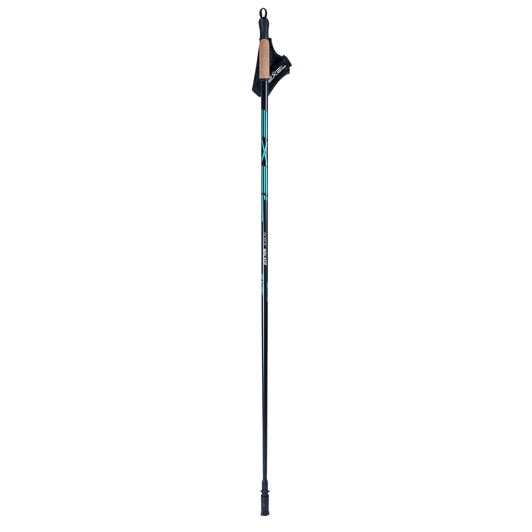 Exel Nordic Walker Stav för stavgång, Svart/Cyan