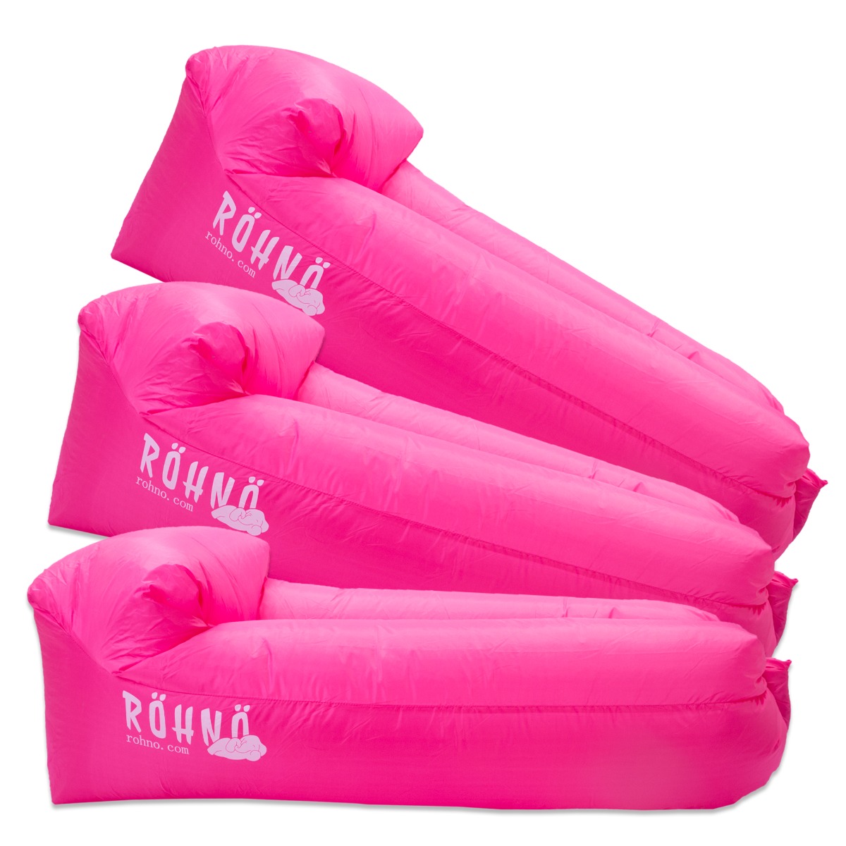 Röhnö Chill luftsoffa 3st kompispaket, Pink