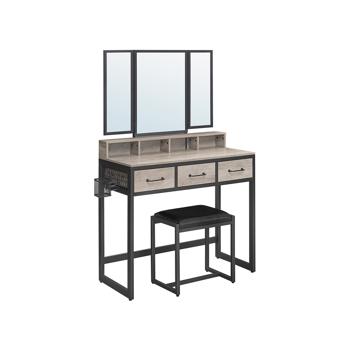 VASAGLE sminkbord, 3 lådor, RVT004