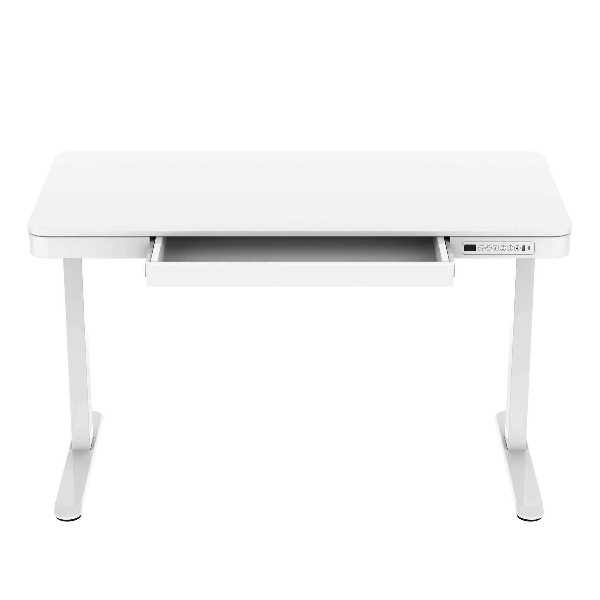 Lykke Elektriskt höj och sänkbart skrivbord 120x60cm Polar, vit