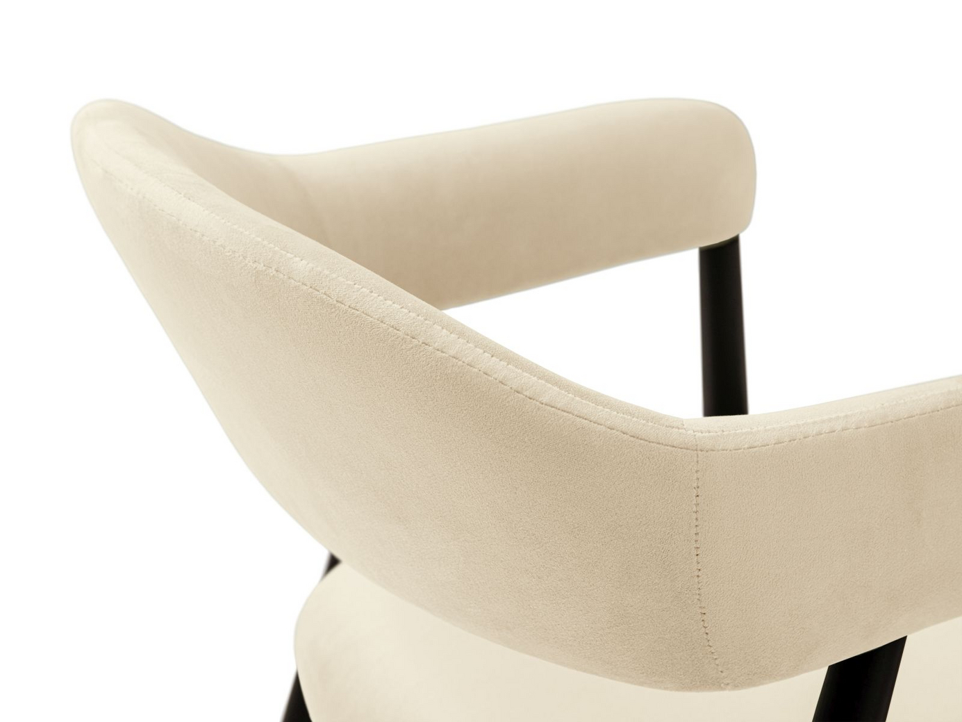 Cosmopolitan Design sammetsstolar, 2-pack, "Adra", 1-sits, 56 × 59 × 77 cm, Magic Velvet, ben i naturlig bok