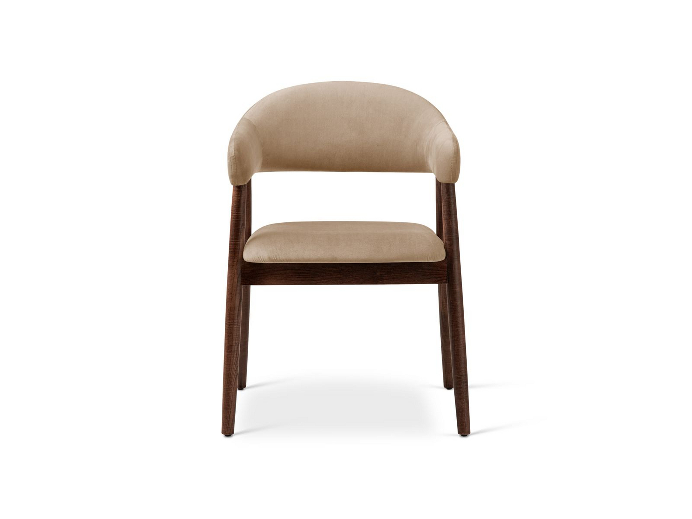 Cosmopolitan Design sammetsstolar, 2-pack, "Adra", 1-sits, 56 × 59 × 77 cm, Magic Velvet, ben i svart bok