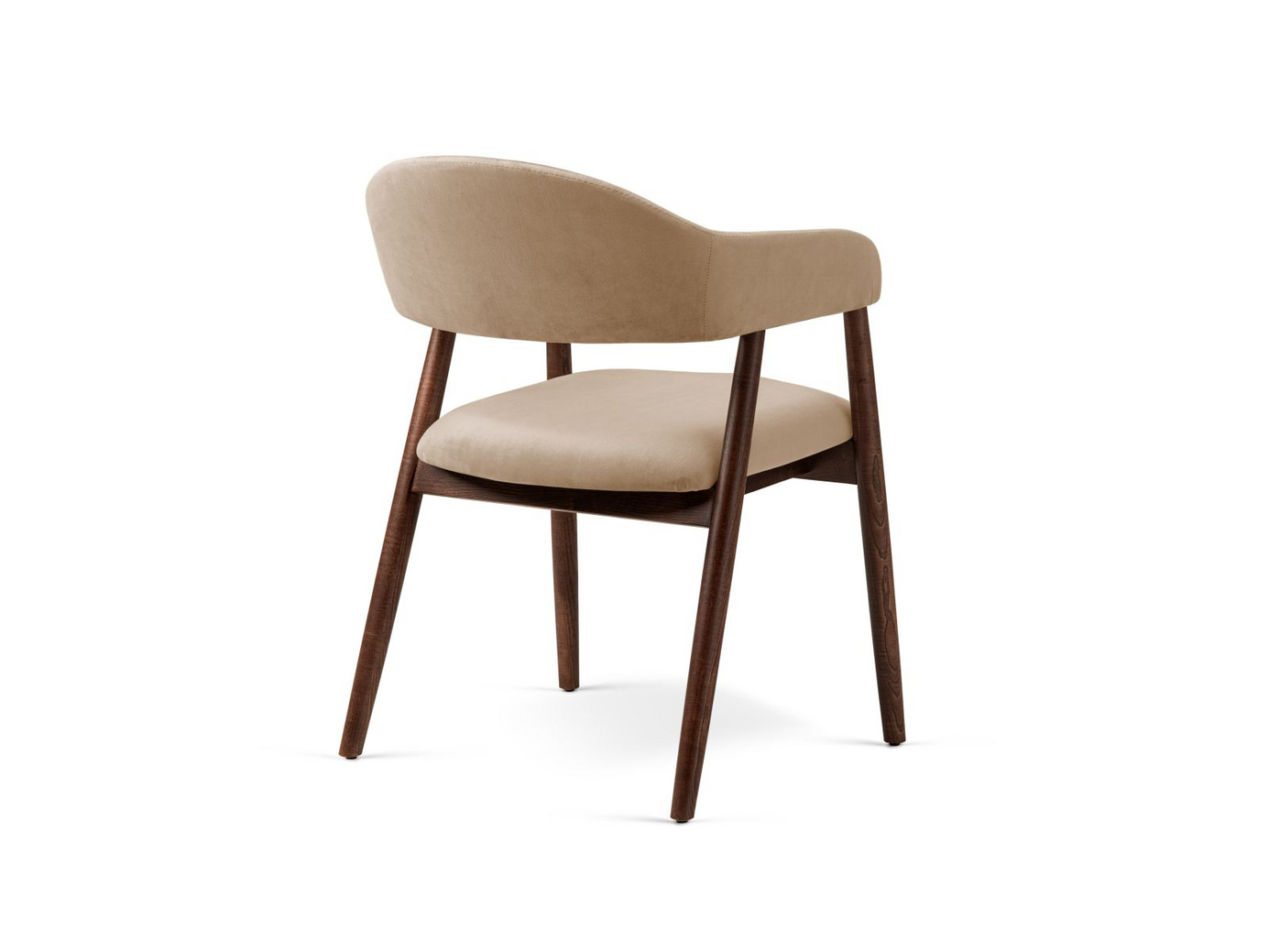 Cosmopolitan Design sammetsstolar, 2-pack, "Adra", 1-sits, 56 × 59 × 77 cm, Magic Velvet, ben i svart bok