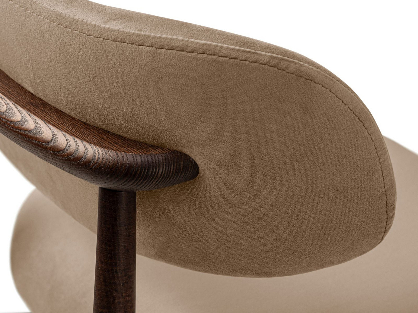 Cosmopolitan Design sammetsstolar, 2-pack, "Evan", 1-sits, 49,5 × 51 × 77 cm, Magic Velvet, valnötsben