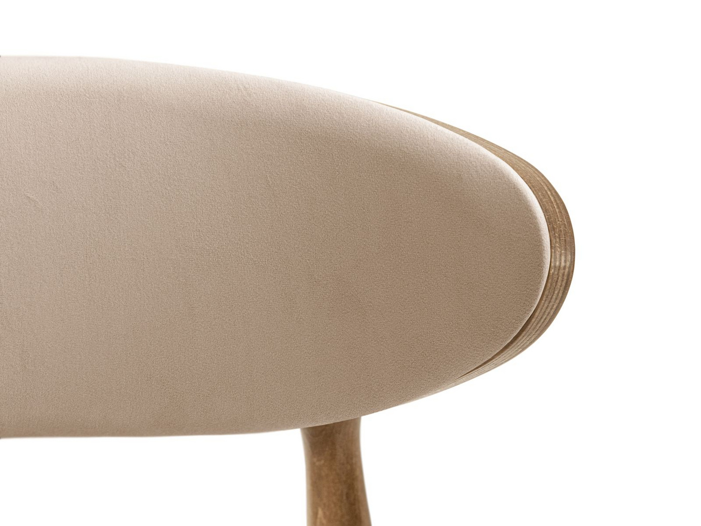 Cosmopolitan Design sammetsstolar, 2-pack, "Rina", 1-sits, 47,5 × 48 × 79 cm, Magic Velvet, ben i amerikansk valnöt