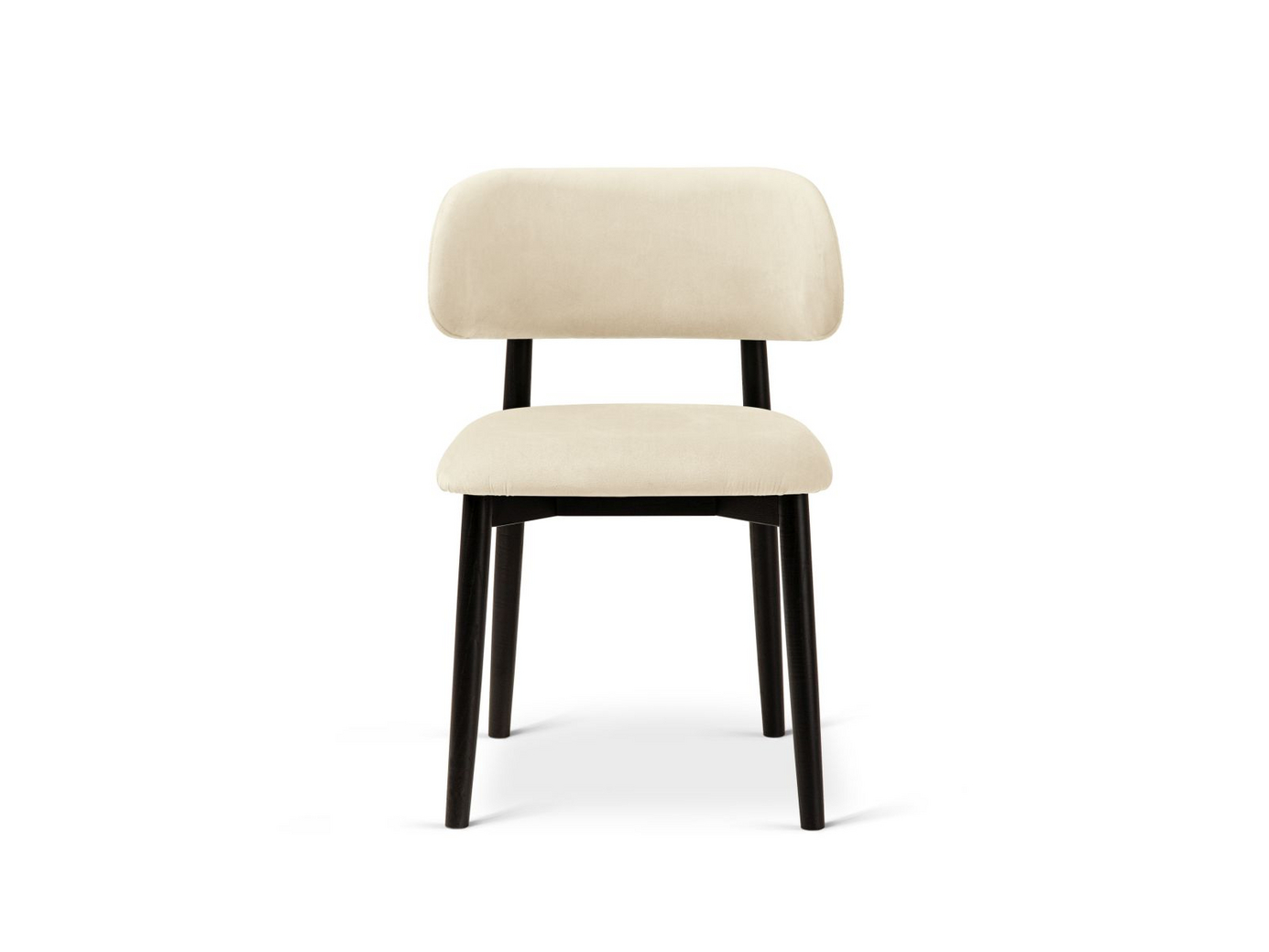 Cosmopolitan Design sammetsstolar, 2-pack, "Evan", 1-sits, 49,5 × 51 × 77 cm, Magic Velvet, ben i svart bok