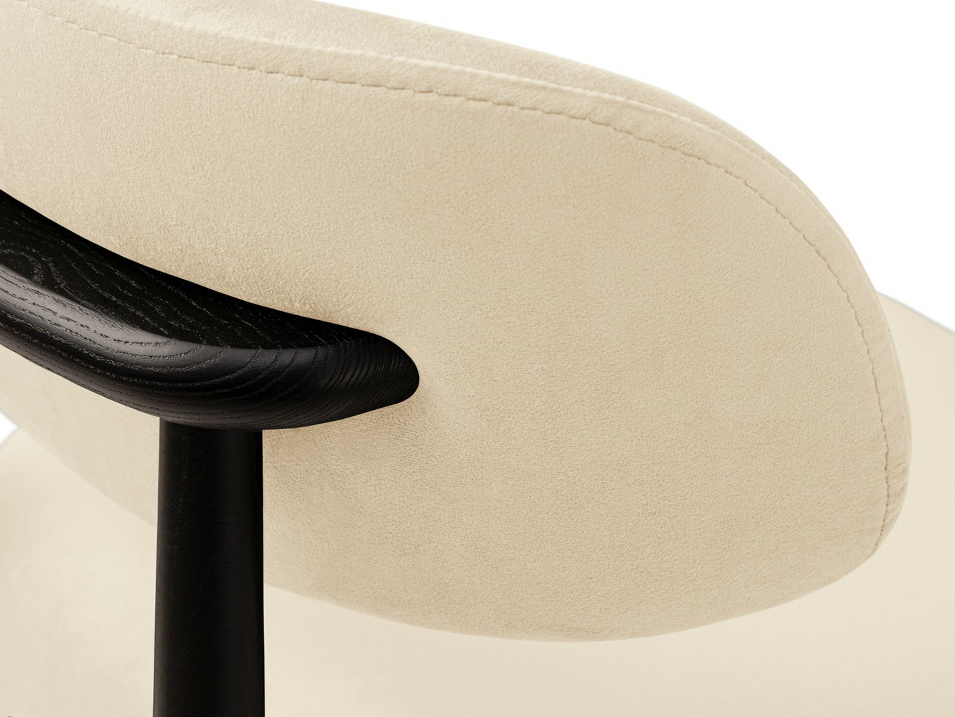 Cosmopolitan Design sammetsstolar, 2-pack, "Evan", 1-sits, 49,5 × 51 × 77 cm, Magic Velvet, ben i svart bok