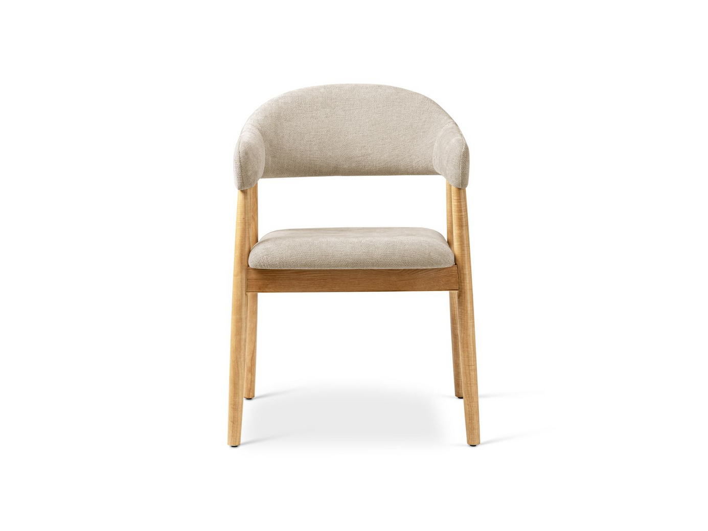 Cosmopolitan Design stolar, 2-pack, "Adra", 1-sits, 56 × 59 × 77 cm, Rebel, ben i naturlig bok