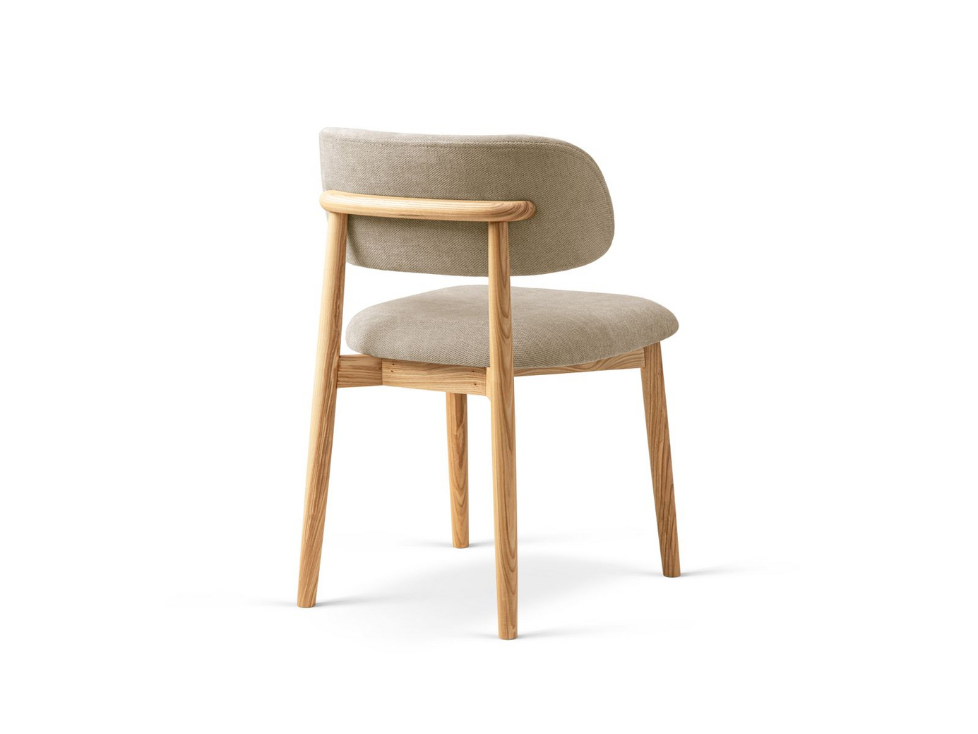 Cosmopolitan Design stolar, 2-pack, "Evan", 1-sits, 49,5 × 51 × 77 cm, Rebel, ben i naturlig bok