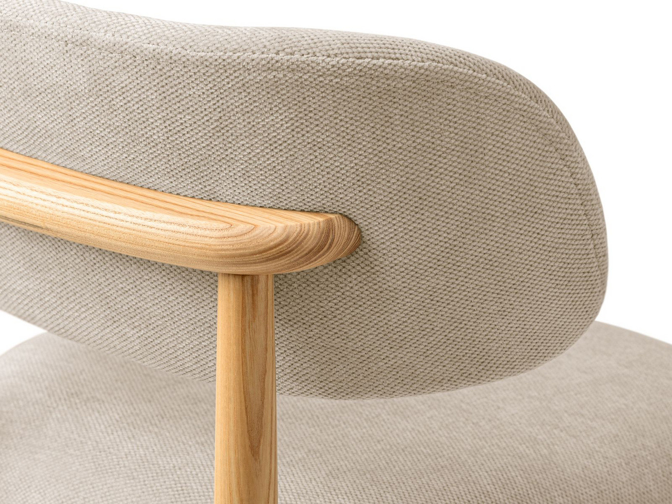 Cosmopolitan Design stolar, 2-pack, "Evan", 1-sits, 49,5 × 51 × 77 cm, Rebel, ben i naturlig bok