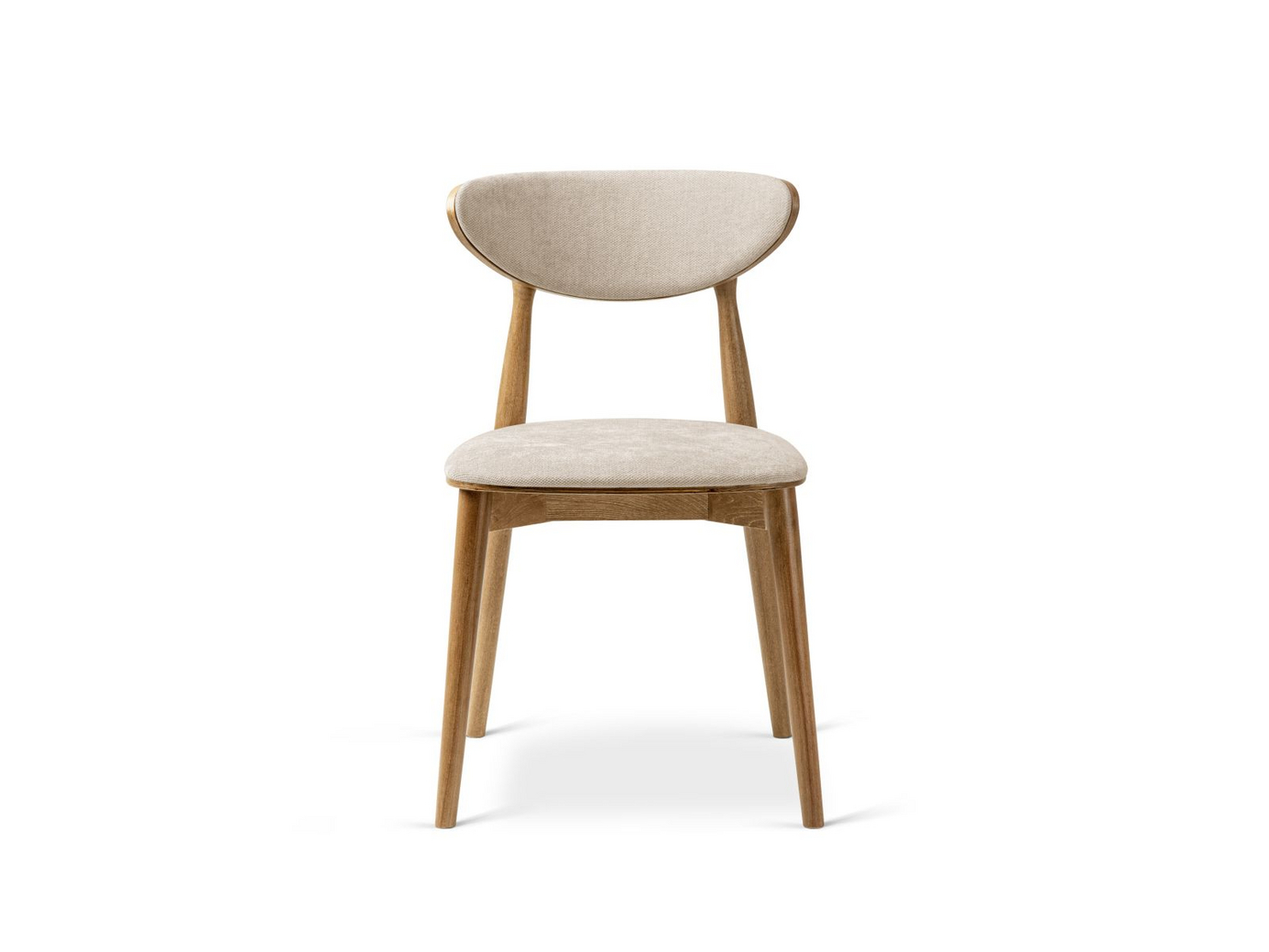 Cosmopolitan Design stolar, 2-pack, "Rina", 1-sits, 47,5 × 48 × 79 cm, Rebel, ben i amerikansk valnöt