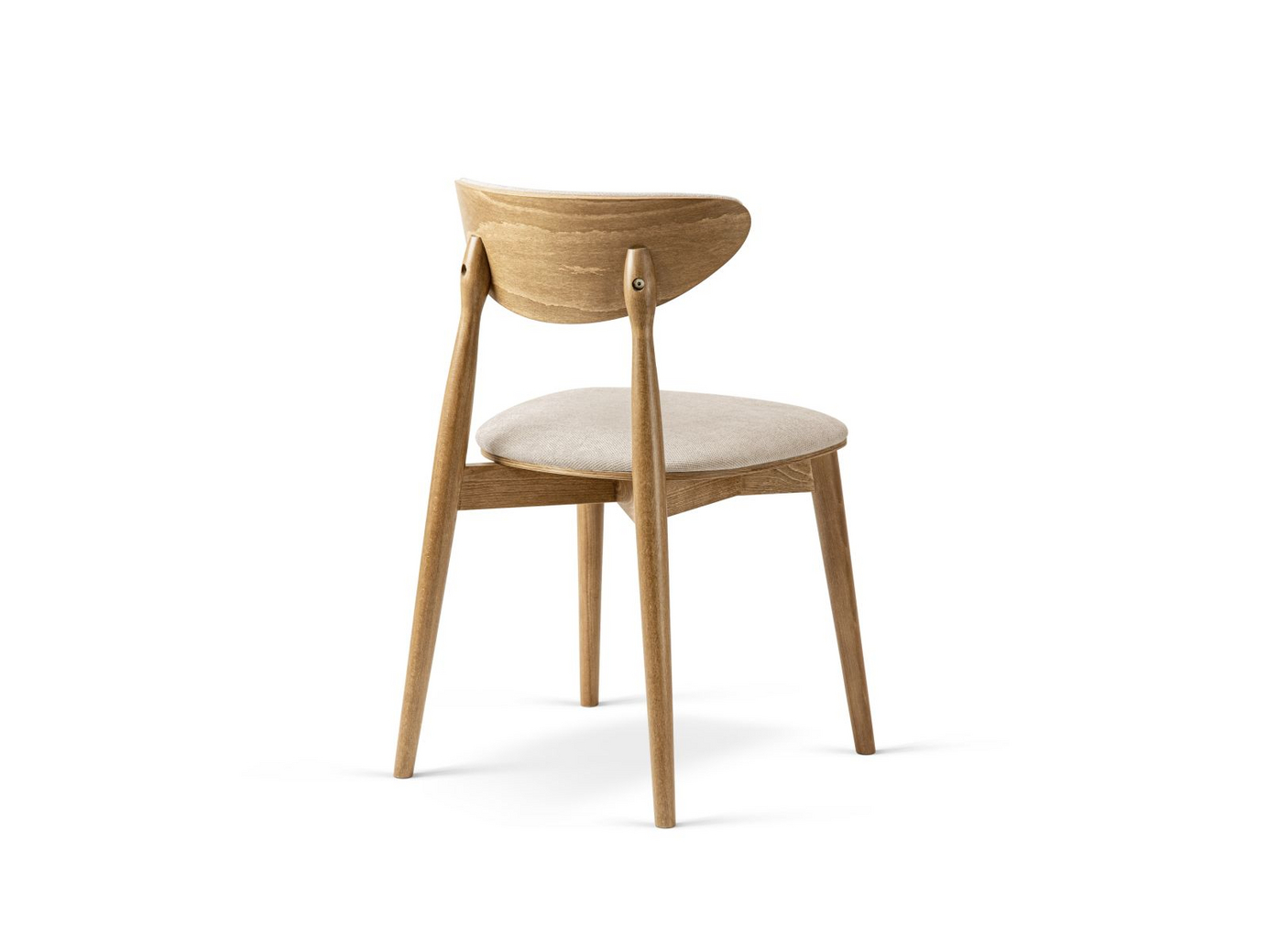 Cosmopolitan Design stolar, 2-pack, "Rina", 1-sits, 47,5 × 48 × 79 cm, Rebel, ben i amerikansk valnöt